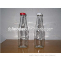 Factory supply 350ml clear glass barbecue sauce decanter bottles with screw cap